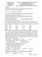 KỲ THI TUYỂN SINH VÀO LỚP 10 THPT NĂM HỌC 2011-2012 ĐỀ THI MÔN: TIẾNG ANH ppsx