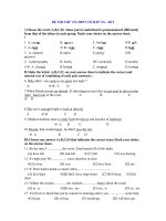 ĐỀ THI THỬ TN-THPT CÓ ĐÁP ÁN - Đề 5 pot