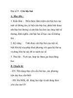 Đại số 9 - Căn bậc hai pot