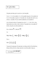 Các công thức xác suất trong môn xác suất thống kê - 2 ppt