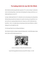 Tài liệu Tư tưởng Hồ Chí Minh: Tư tưởng kinh tế của Hồ Chí Minh ppsx