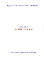 GIÁO TRÌNH DỰ BÁO THUỶ VĂN  NHÀ XUẤT BẢN ĐẠI HỌC QUỐC GIA HÀ NỘI