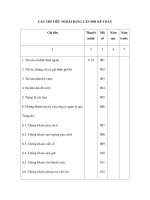 CÁC CHỈ TIÊU NGOÀI BẢNG CÂN ĐỐI KẾ TOÁN docx