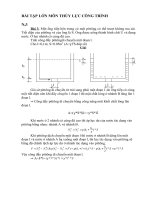 BÀI TẬP LỚN MÔN THỦY LỰC CÔNG TRÌNH potx