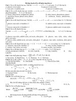 Bài tập chuyên đề sơ đồ phản ứng hữu cơ pps