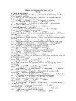 Đề kiểm tra chất lượng HKI Môn: Anh Văn Test 12 ppsx