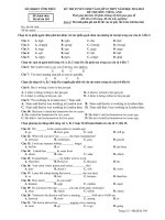 KỲ THI TUYỂN SINH VÀO LỚP 10 THPT NĂM HỌC 2011-2012 ĐỀ THI MÔN: TIẾNG ANH - Mã đề thi 384 doc