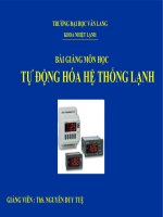 TỰ ĐỘNG HÓA HỆ THỐNG LẠNH - HVACR AUTOMATIC CONTROL pot
