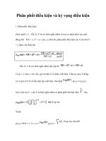 Phân phối điều kiện và kỳ vọng điều kiện trong xác suất thống kê potx