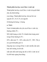 Thành phần hoá học của tế bào vi sinh vật: potx