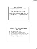 bài giảng môn quản trị chiến lược