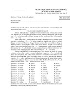 ĐỀ THI THỬ ĐẠI HỌC-CAO ĐẲNG (2010-2011) MÔN: TIẾNG ANH - KHỐI D - Mã đề thi 542 ppsx