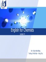 English for Chemists Lesson 4 pdf