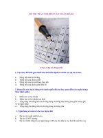 ĐỀ THI TRẮC NGHIỆM VÀO NGÂN HÀNG doc