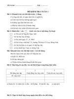 ĐỀ KIỂM TRA TIẾNG VIỆT LỚP 2 TUẦN 1 pps