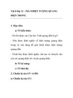 Vật lí lớp 12 - Tiết: 0 HIỆN TƯỢNG QUANG ĐIỆN TRONG pptx