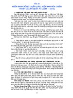 Bài 20: Miền Nam chống chiến lược Việt Nam hóa chiến tranh của đế quốc Mĩ năm 1969 - 1973 pps