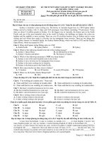 KỲ THI TUYỂN SINH VÀO LỚP 10 THPT NĂM HỌC 2011-2012 ĐỀ THI MÔN: TIẾNG ANH - Mã đề thi 493 pdf