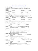 ĐỀ THI THỬ TN-THPT CÓ ĐÁP ÁN - Đề 9 docx