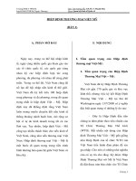 Giáo trình quan hệ kinh tế quốc tế - HIỆP ĐỊNH THƯƠNG MẠI VIỆT MỸ (BẢN 1) pdf