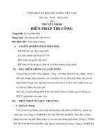 BIỆN PHÁP THI CÔNG CÁC CÔNG TÁC CHÍNH NHÀ DÂN DỤNG, MÓNG ÉP CỌ BTCT