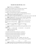 ĐỀ KIỂM TRA HKI MÔN HÓA – SỐ 3 docx