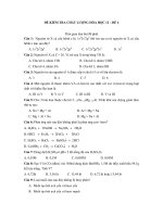 ĐỀ KIỂM TRA CHẤT LƯỢNG HÓA HỌC 12 – ĐỀ 4 pps