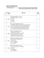 NGÂN HÀNG ĐỀ HỌC KÌ II NĂM HỌC 2010-2011 MÔN ANH VĂN LỚP 10 pptx