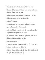 Chế độ sấy đối với một số sản phẩm rau quả pptx