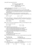 ĐỀ THI THỬ TỐT NGHIỆP THPT Môn thi : Vật lý pps