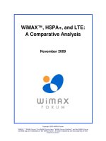 WiMAX™, HSPA+, và LTE: Phân tích, so sánh pptx