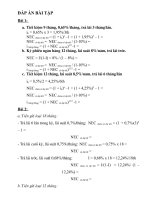 Tai lieu NHTM - TC38NG - Dap an bai tap pdf