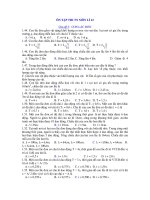 ÔN TẬP THI TN MÔN LÍ 12 Chủ đề 3: CON LẮC ĐƠN ppt