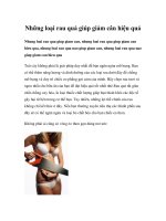 Những loại rau quả giúp giảm cân hiệu quảNhung loai rau qua giup giam can, nhung loai ppt