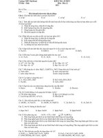 KIỂM TRA 45 PHÚT Môn : Hóa 12 ĐỀ 1 doc