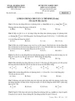 ĐỀ THI TỐT NGHIỆP THPT MÔN VẬT LÍ 12CB-NC pot