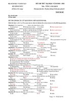 ĐỀ THI THỬ ĐẠI HỌC NĂM 2010 - 2011 Môn : TIẾNG ANH - Mã đề thi 461 ppsx