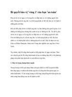 Bí quyết bảo vệ ''''vòng 1'''' của bạn ''''an toàn'''' doc