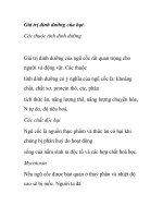 Giá trị dinh dưỡng của hạt: Các thuộc tính dinh dưỡng ppt