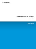 BlackBerry Desktop Software Version: 6.0.0 User Guide phần 1 pps