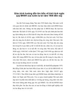 Giáo trình hướng dẫn tìm hiểu về tình hình ngân quỹ BHXH của nước ta từ năm 1945 đến nay phần 1 ppt