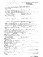 Đề thi thử môn hóa học trường đại học sư phạm Hà Nội - đề 6 ppt