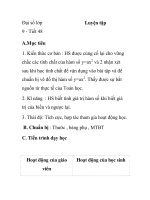 Đại số lớp 9 - Tiết 48 Luyện tập doc