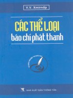 Giáo trình các thể loại báo chí và phát thanh part 1 pptx