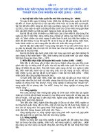 Bài 17: Miền Bắc xây dựng bước đầu cơ sở vật chất kĩ thuật của chủ nghĩa xã hội (1961 - 1965) pptx