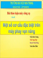 MỘT SỐ CƠ CẤU ĐẶC BIỆT TRÊN MÁY PHAY VẠN NĂNG pot