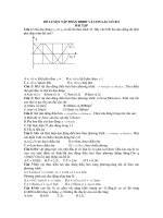 ĐỀ LUYỆN TẬP PHẦN DĐĐH VÀ CON LẮC LÒ XO ppt