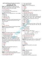 ĐỀ ÔN KIỂM TRA GIỮA HỌC KỲ II LỚP 12 (NĂM HỌC 2010 -2011) ppt