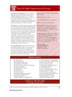 The Wise Approach to Oracle Training phần 2 ppsx