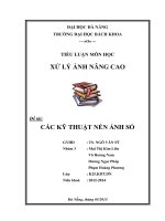 CÁC KỸ THUẬT NÉN ẢNH SỐ